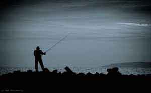 Lonely fisherman